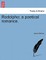 Rodolpho; A Poetical Romance.