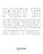 Pony to Unicorn Activity Book for Girls / Children - Create Your Own Doodle Cover (8x10 Softcover Personalized Coloring Book / Activity Book)