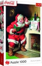 TREFL Puzzle Coca-Cola: Santa by the fireplace, 1000 pcs