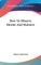 How To Observe Morals And Manners