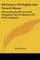 Dictionary of English and French Idioms