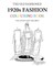 The Old Fashioned 1920s Fashion Colouring Book