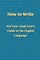 How to Write
