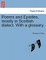 Poems and Epistles, Mostly in Scottish Dialect. with a Glossary.