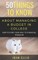 50 Things to Know About Managing a Budget in College