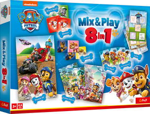 TREFL PAW PATROL 8in1 Mix&play set of boardgames TREFL PAW PATROL 8in1 Mix&play set of boardgames