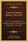 American Political History, 1763-1876