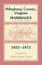 Alleghany County, Virginia, Marriages, 1822-1872