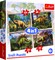 TREFL Pužļu komplekts 4in1 Dinozauri