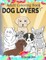 Adult coloring book for dog lovers