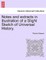 Notes and extracts in illustration of a Slight Sketch of Universal History.