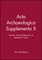 ACTA Archaeologica Supplementa X