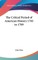 The Critical Period of American History 1783 to 1789