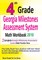 4th Grade Georgia Milestones Assessment System Math Workbook 2018