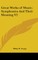 Great Works of Music; Symphonies And Their Meaning V2