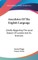 Anecdotes Of The English Language