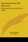 Selections From The Spectator