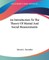 An Introduction To The Theory Of Mental And Social Measurements