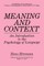 Meaning and Context