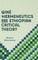 QinÃ© Hermeneutics and Ethiopian Critical Theory