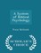 A System of Biblical Psychology - Scholar's Choice Edition