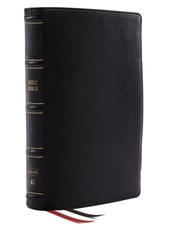 Nkjv, Deluxe Thinline Reference Bible, Genuine Leather, Black, Red Letter, Comfort Print Nkjv, Deluxe Thinline Reference Bible, Genuine Leather, Black, Red Letter, Comfort Print