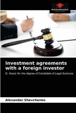 Investment agreements with a foreign investor Investment agreements with a foreign investor