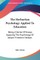 The Herbartian Psychology Applied To Education