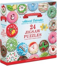 Puzzle–advent calendar Christmas Donuts, 24 puzzles of 50 pieces: 1200 pieces Puzzle–advent calendar Christmas Donuts, 24 puzzles of 50 pieces: 1200 pieces