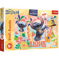 TREFL DISNEY STITCH Puzzle Stitch and friends in action, 100 pcs TREFL DISNEY STITCH Puzzle Stitch and friends in action, 100 pcs