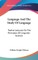 Language And The Study Of Language