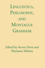 Linguistics, Philosophy, and Montague Grammar Linguistics, Philosophy, and Montague Grammar