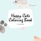 Happy Cats Coloring Book for Children (8.5x8.5 Coloring Book / Activity Book)