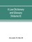 A law dictionary and glossary