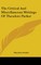 The Critical And Miscellaneous Writings Of Theodore Parker
