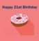Happy 21st Birthday Guest Book (Hardcover)