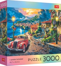 TREFL Puzzle with poster Italian Lakeside Town, 3000 pcs
