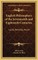 English Philosophers of the Seventeenth and Eighteenth Centuries
