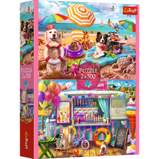TREFL Puzzle set Summer Time, 2x500 pcs