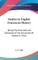 Studies In English Franciscan History