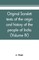 Original sanskrit texts of the origin and history of the people of India, their religion and institutions (Volume IV)