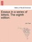 Essays in a Series of Letters. the Eighth Edition.