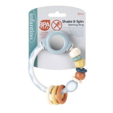 INFANTINO Shake & Spin Rattling Ring (muted color)