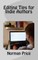 Editing Tips for Indie Authors