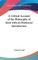 A Critical Account of the Philosophy of Kant with an Historical Introduction