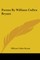 Poems by William Cullen Bryant