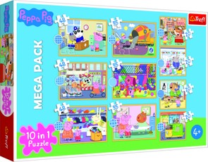 TREFL PEPPA PIG Pužļu komplekts 10in1