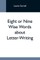 Eight Or Nine Wise Words About Letter-Writing