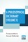 A Philosophical Dictionary (Volume I)