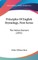 Principles Of English Etymology, First Series